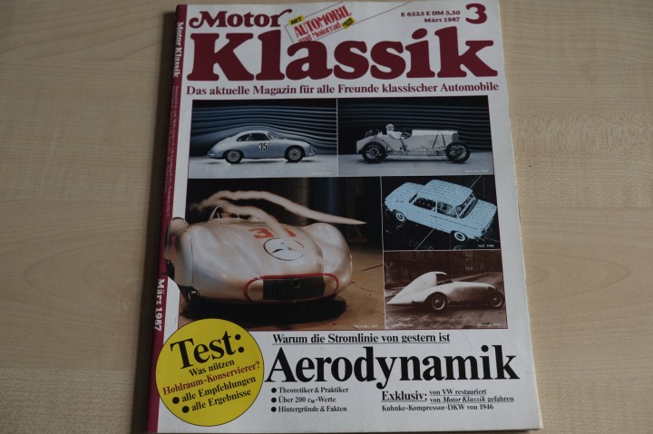 Deckblatt Motor Klassik (03/1987)